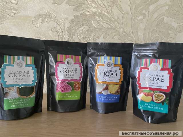 Сахарный скраб сухой для теля (Крымская косметика)