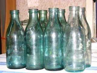 Бутылки молочные стеклянные советские