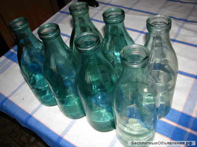 Бутылки молочные стеклянные советские