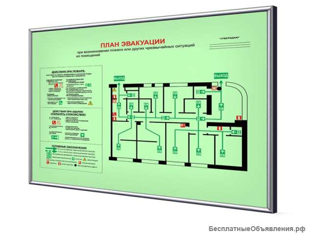 Пожарная и охранная сигнализации, планы эвакуации