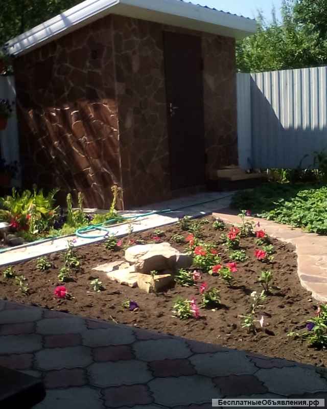 Отделка фасадов, дорожек