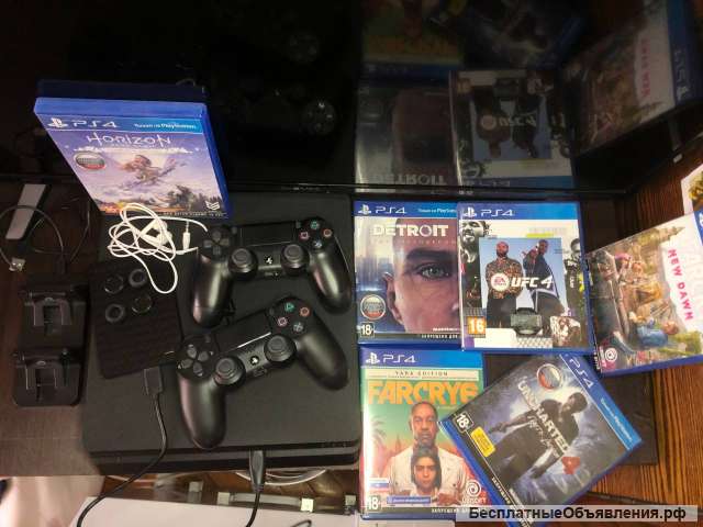 Sony playstation 4 slim 500GB+2TB жд