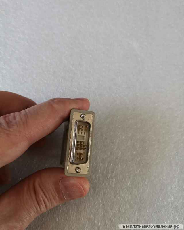 Адаптер конвертер переходник DVI-I Dual Link 29(24+5) M / VGA 15F ATI Sapphire 140-02114-0021F НОВЫЙ