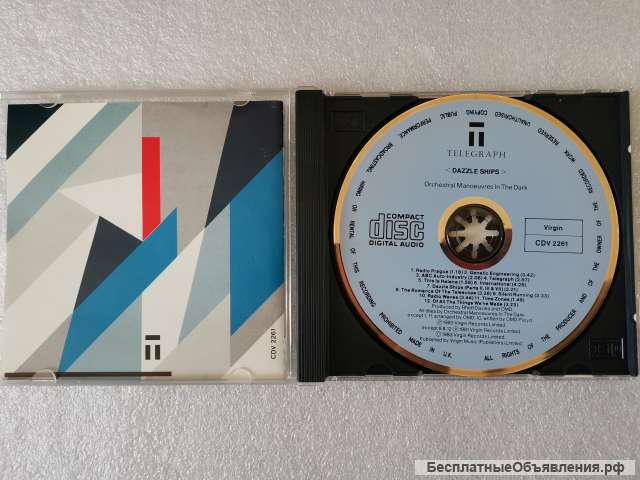 OMD Dazzle Ships (England) Лейбл: Virgin CDV 2261 оригинальный