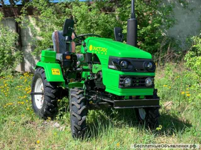 Минитрактор Рустрак Т-18 + плуг + фреза