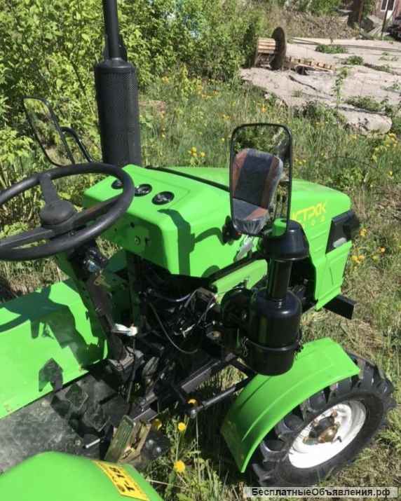 Минитрактор Рустрак Т-18 + плуг + фреза