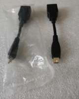 USB кабель OTG mini USB на USB шнур 0.15M черный