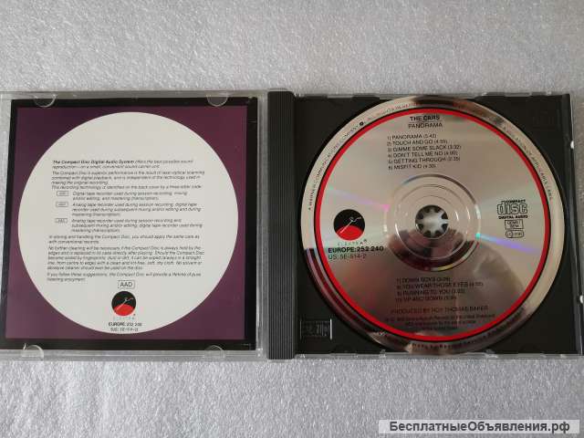 2 52240 SRC-01 The Cars - Panorama - EUROPE: 252 240 US: 5E-514-2 Germany 1980 оригинальный