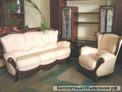 Перетяжка, ремонт мягкой мебели на дому клиента