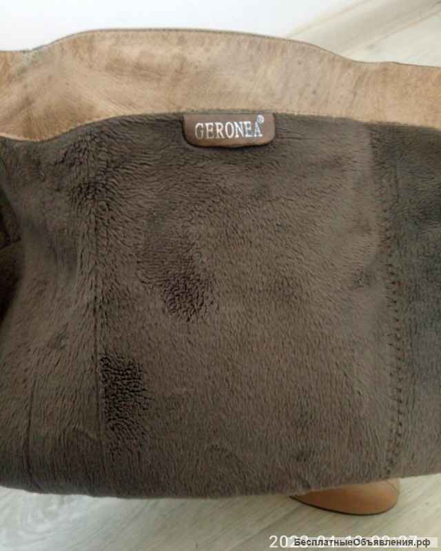 Ботфорты кожа