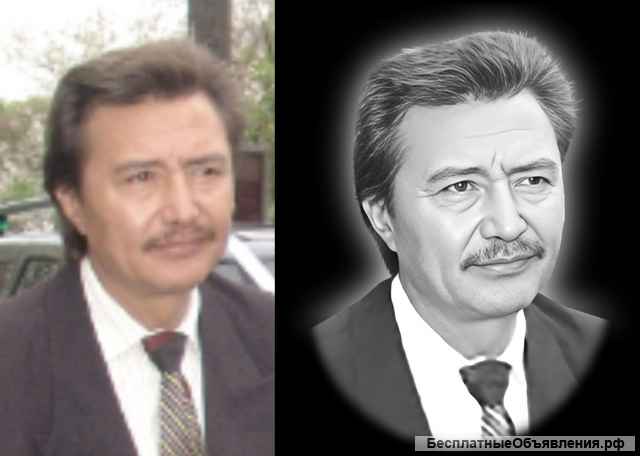 Ретушь фотографий для гравировки на мемориальные стелы