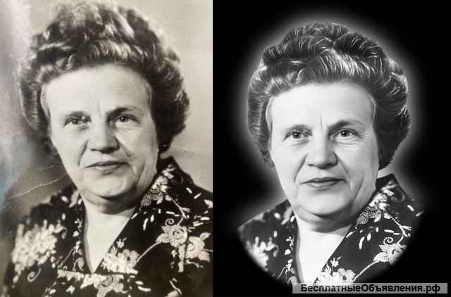 Ретушь фотографий для гравировки на мемориальные стелы