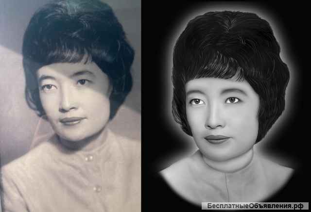 Ретушь фотографий для гравировки на мемориальные стелы