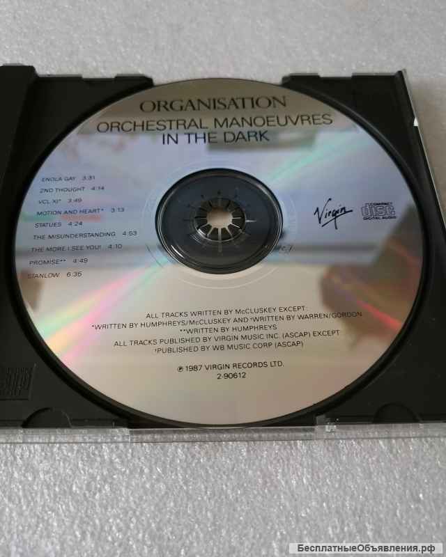 CD OMD Orchestral Maneuvers In The Dark - Organization - 7 90612-2 - Virgin Records America оригинал