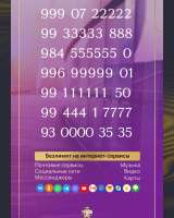Красивые номера телефонов бесплатно