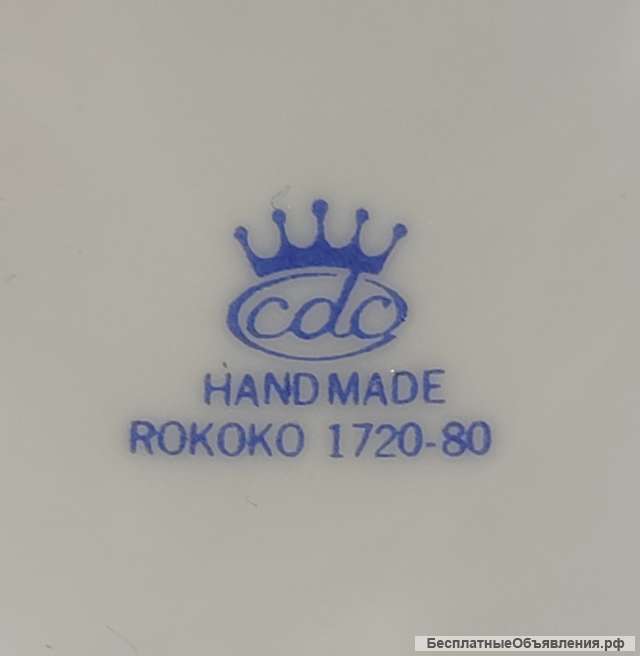 Статуэтка фарфор, Hand Made Rococo 12 см