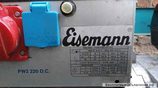 Электростанция сварочная бензиновая Eisemann S 6400