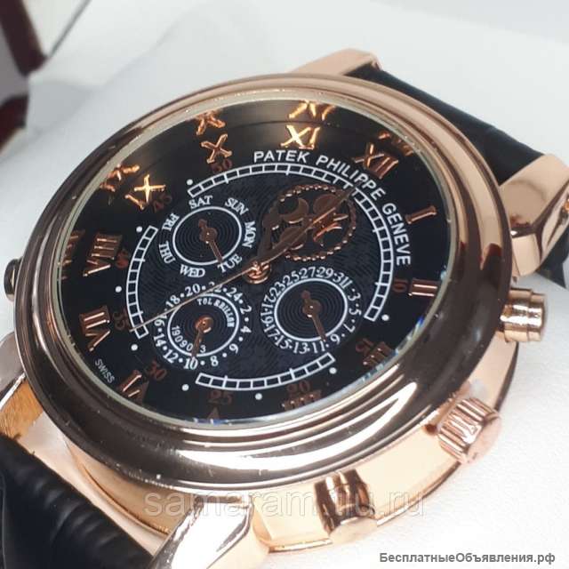 Часы Patek Philippe Sky Moon Tourbillon портмоне Alligator