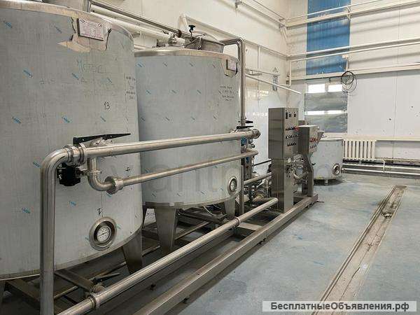 Линия Ice Group Technomix HTST промышленного приготовления смесей для мороженого