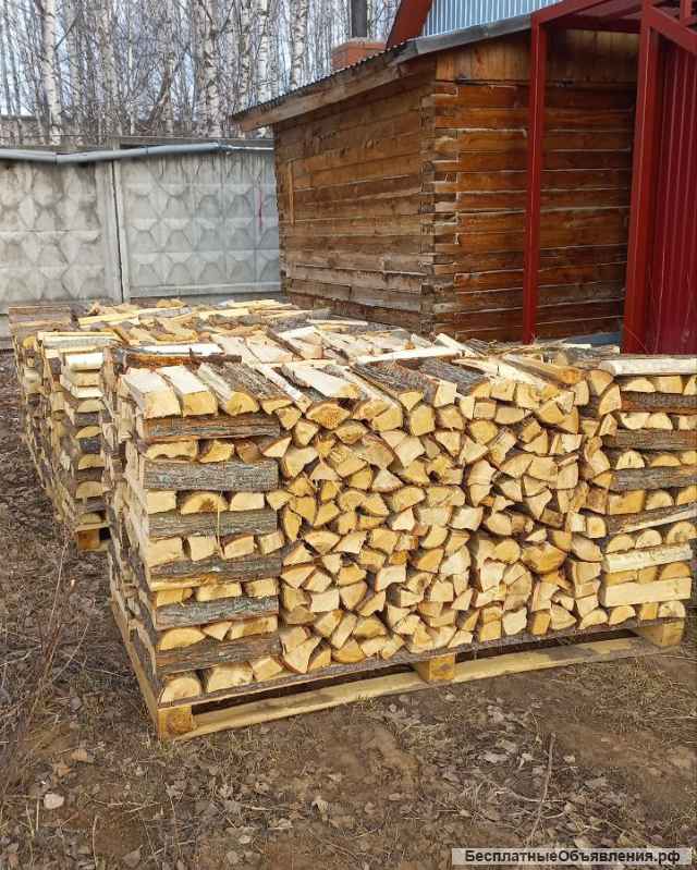 Дрова колотые береза