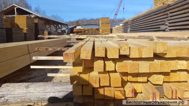 Брусок хвоя 50*50*6000 естественной влажности