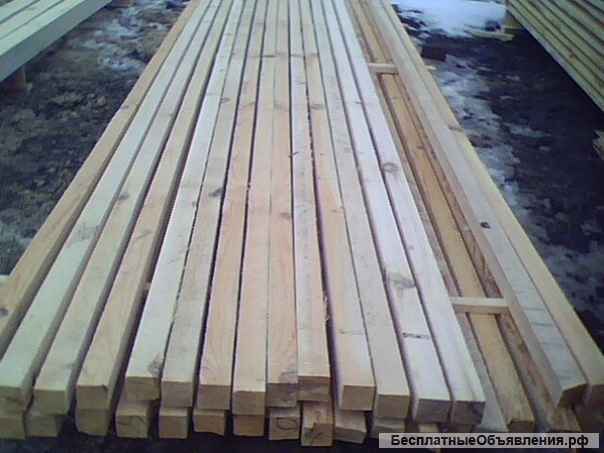 Брусок хвоя 50*50*6000 естественной влажности