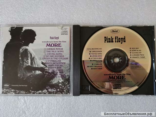 CD Pink Floyd - More - CAPITOL CDP 7 46386 2 Made in USA оригинальный
