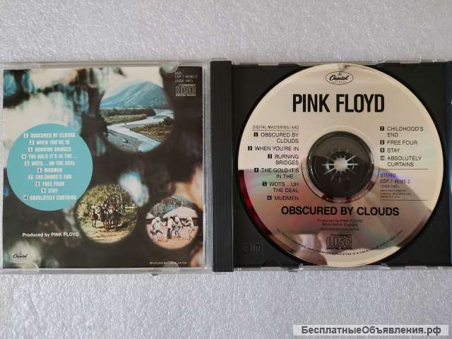 CD Pink Floyd - Obscured By Clouds - CAPITOL CDP 7 46385 2 Made in USA оригинальный