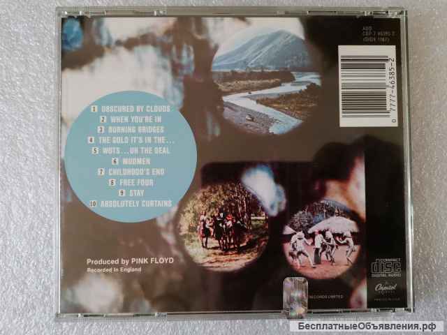 CD Pink Floyd - Obscured By Clouds - CAPITOL CDP 7 46385 2 Made in USA оригинальный