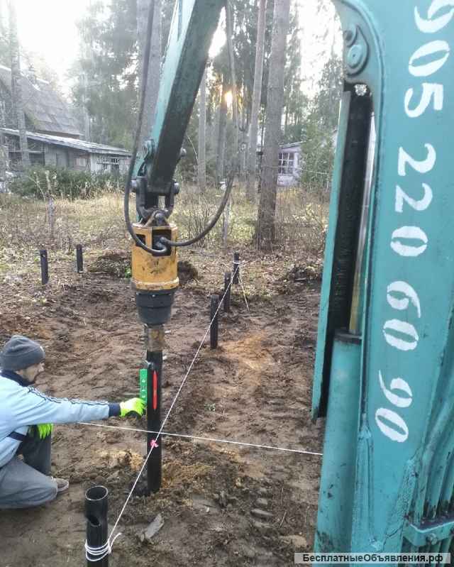 Мини экскаватор, ямобур в Рощино