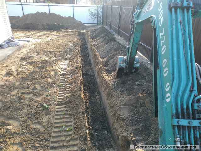 Мини экскаватор, ямобур в Рощино