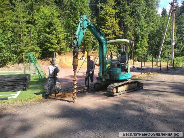 Мини экскаватор, ямобур в Рощино