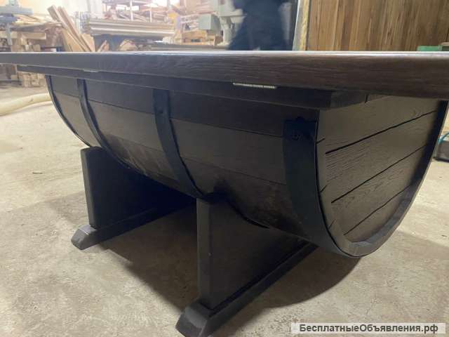 Стол бочка из массива дуба