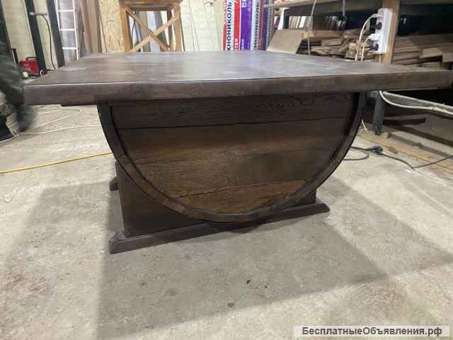 Стол бочка из массива дуба