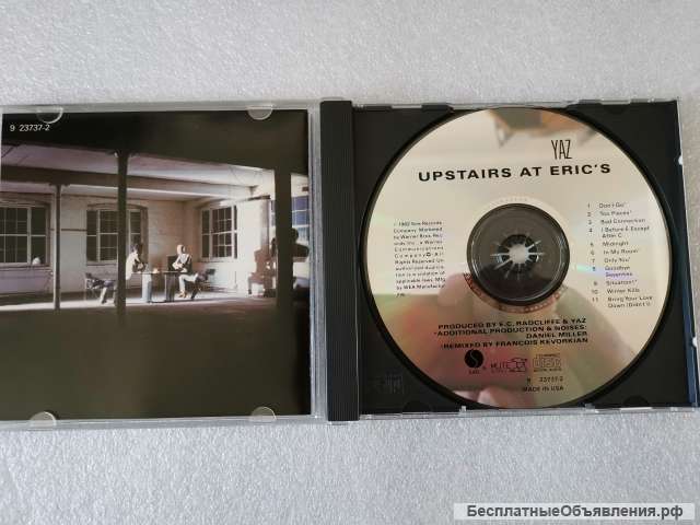 CD YAZ (YAZOO) Upstairs At Eric's - 9 23737-2 SIRE Made In USA оригинальный