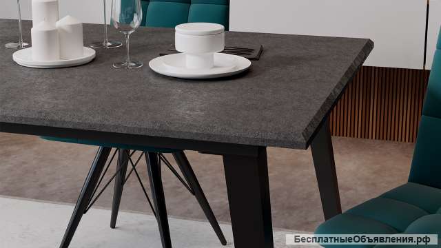 Стол обеденный «Равенна» Тип 1 чёрный цвет