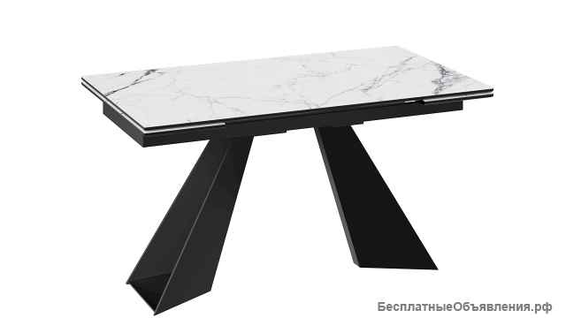 Стол обеденный «Гермес» Оттенок Черный, Белый