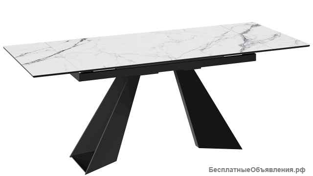 Стол обеденный «Гермес» Оттенок Черный, Белый