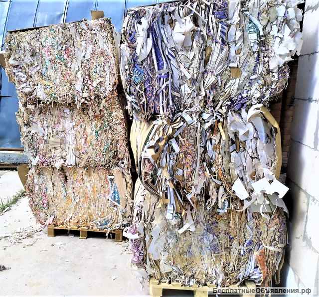 Обрезки картона бумаги макулатура первичка