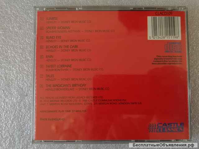 CD Uriah Heep - The Magicican's Birthday - CLACD109 Made In England оригинальный