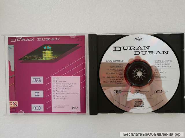 CD Duran Duran - Rio CAPITOL CDP 7 46003 2 Made In USA оригинальный