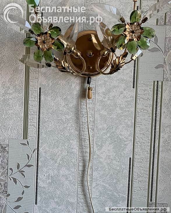 Винтаж: Светильник - бра двухрожковый