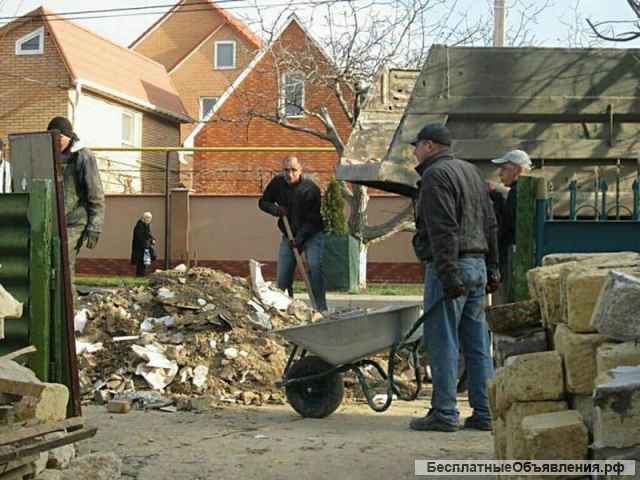 Подсобники, разнорабочие, клининг, демонтаж, благоустройство, садовые услуги