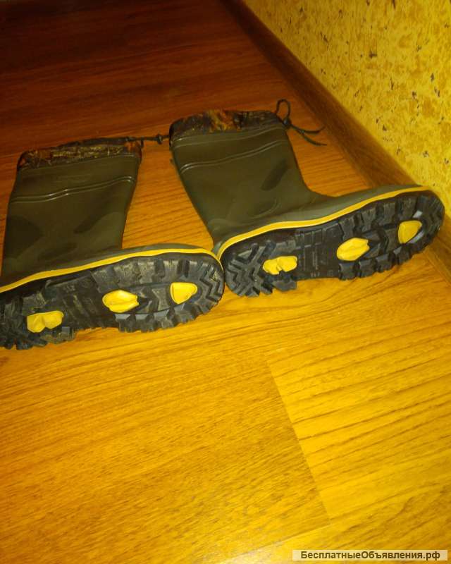 Сапоги резиновые Сардоникс с утеплённым войлочным чулком