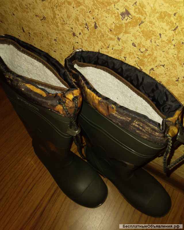 Сапоги резиновые Сардоникс с утеплённым войлочным чулком