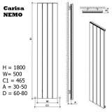 Вертикальный радиатор Carisa Nemo