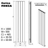 Вертикальный радиатор Carisa Monza