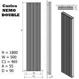 Вертикальный радиатор Carisa Nemo Double