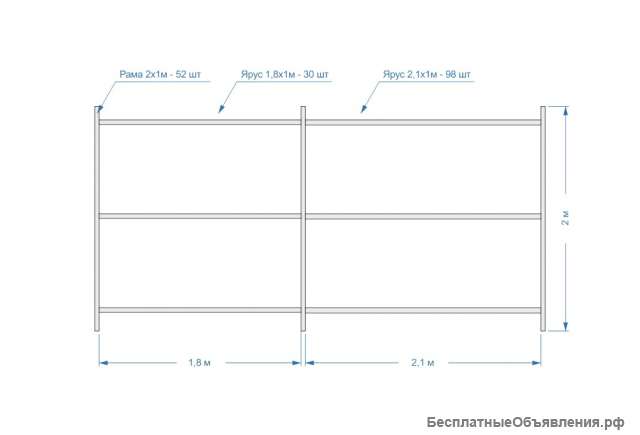 Металлические стеллажи б/у