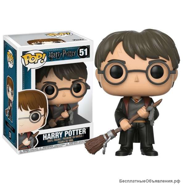 Фигурка Funko Pop Фанко Поп "Гарри Поттер с метлой 51" 10 см